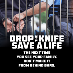 Drop the Knife Save a life Instagram Post